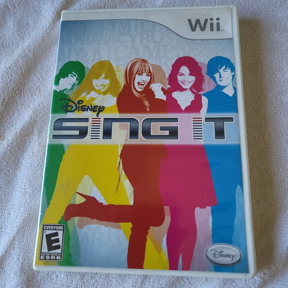 Disney Sing It Nintendo Wii 2008 With Manual Camp Rock, High School‎ Musical